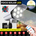 Foco Solar LED 360° Tipo Cámara de Seguridad | Iluminación con Sensor de Movimiento