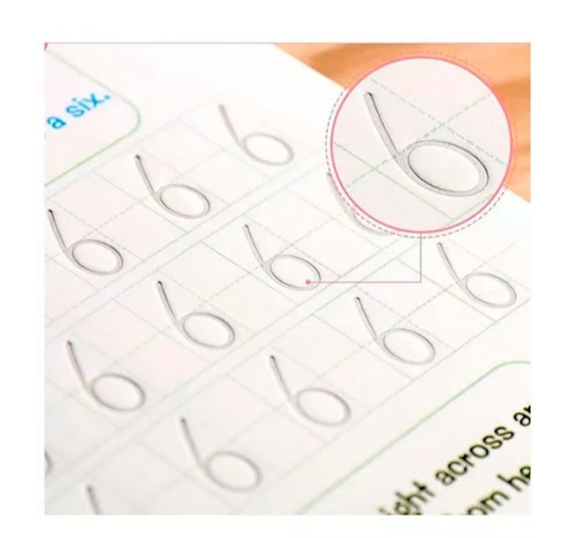 Set 4 Cuadernos Mágicos Montessori Reutilizables + Lápiz y 10 Repuestos