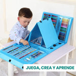 Kit de Arte y Dibujo Infantil 208 Piezas | Maletín Creativo