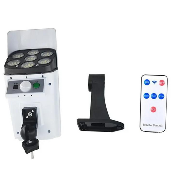 Foco Solar LED 360° Tipo Cámara de Seguridad | Iluminación con Sensor de Movimiento