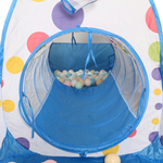 Carpa Túnel Infantil 3 en 1 con Piscina de Pelotas (260 cm)