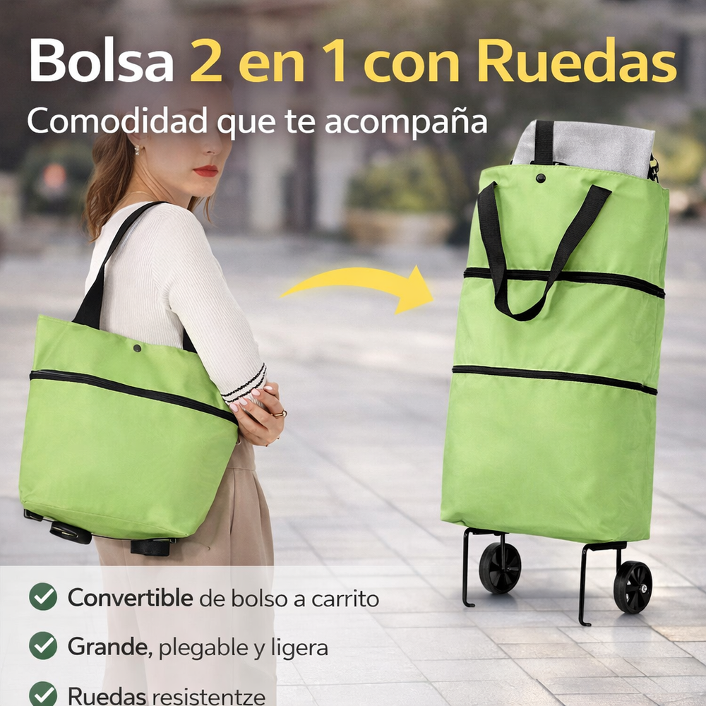 Y - Bolso Plegable Con Ruedas | 2 en 1