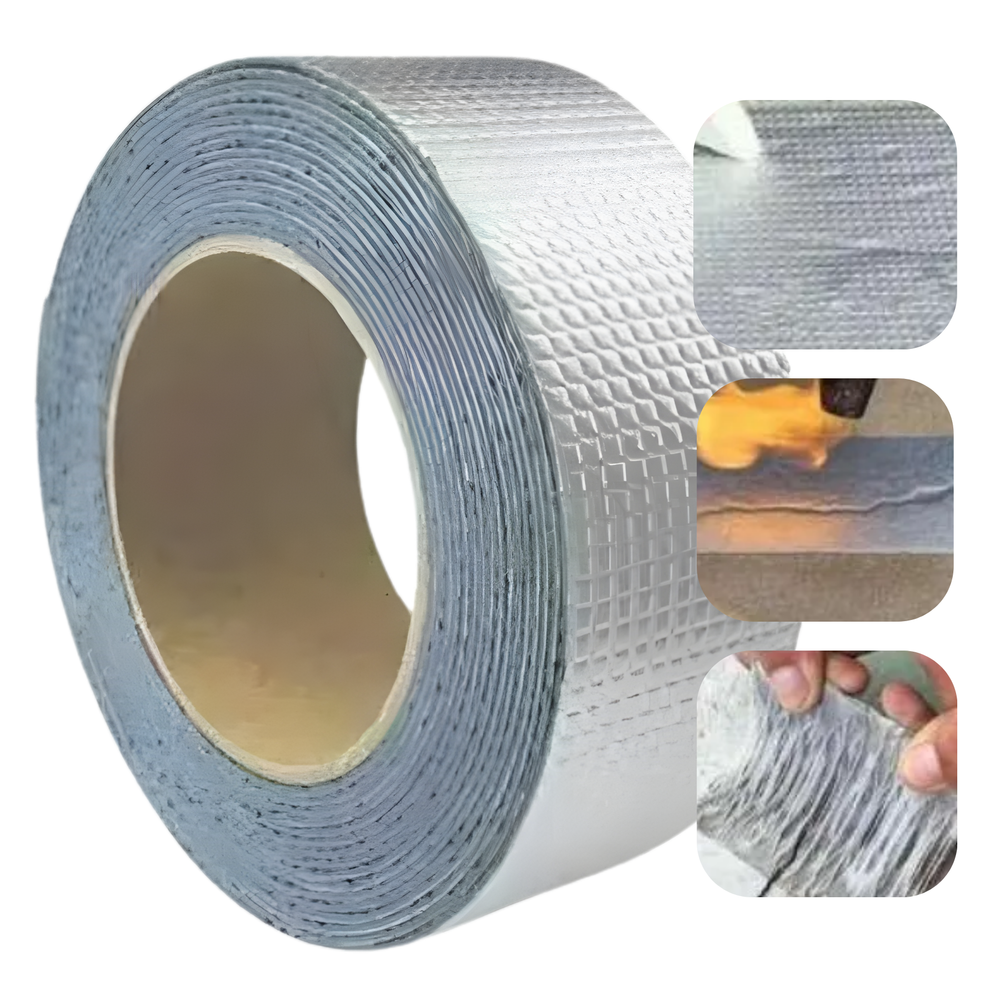 Cinta Selladora Tapagoteras de Butilo y Aluminio (5cm x 5m) | Impermeabilización de Grado Industrial