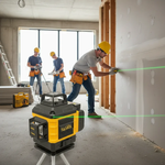 Nivel Láser Profesional Tasbel 4D luz Verde + Trípode y Doble Batería