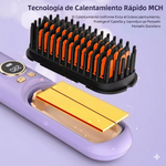 Cepillo Alisador de Cabello Inalámbrico y Portátil | Recargable USB