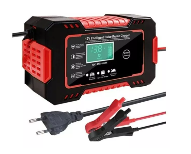 Cargador y Reparador Inteligente de Baterías Automotrices | Control Automático