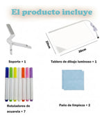 Pizarra LED Mágica Reutilizable | Aprende, Crea y Organiza