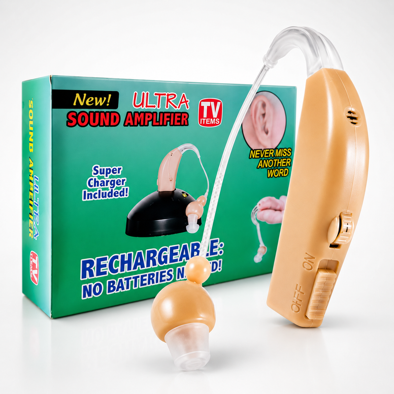 Audífono de Amplificación Auditiva Premium Ultra Sound JH-906 | Alta Fidelidad y Reducción de Ruido Activa