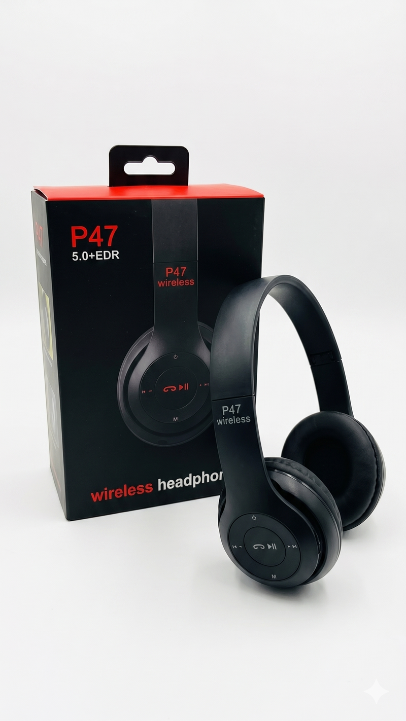 Audífonos Inalámbricos de Cintillo P47 Bluetooth 5.0 | Plegables con Micrófono