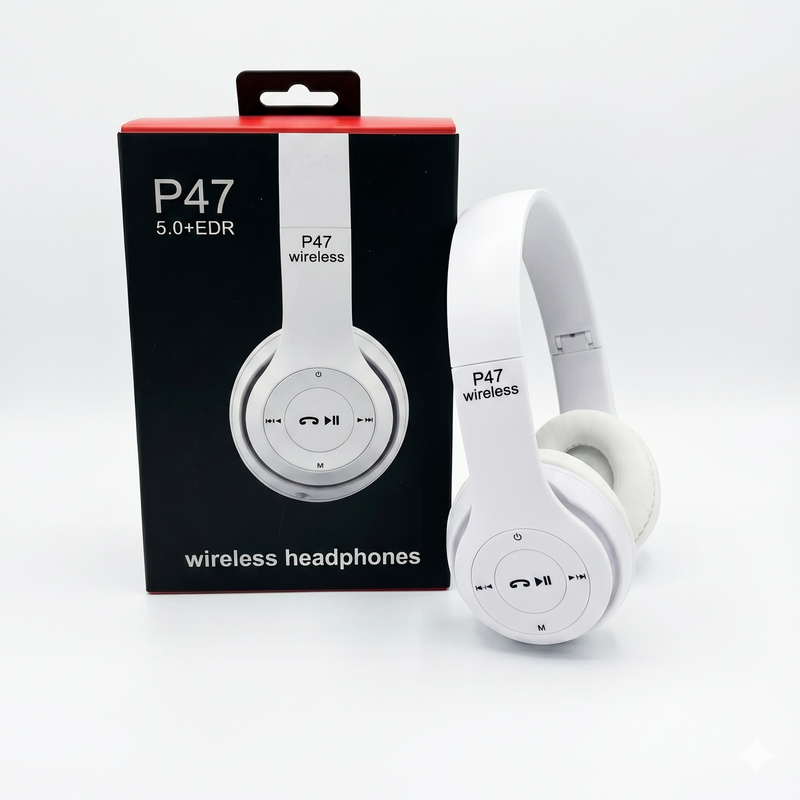 Audífonos Inalámbricos de Cintillo P47 Bluetooth 5.0 | Plegables con Micrófono