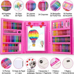 Kit de Arte y Dibujo Infantil 208 Piezas | Maletín Creativo