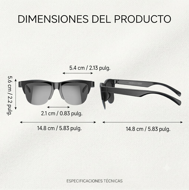 Lentes Inteligentes F-06 | Escucha Música y Atiende Llamadas Sin Sacar el Teléfono