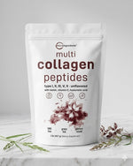 Bio-Complejo Multi Colágeno Premium (5 Tipos) con Ácido Hialurónico, Biotina y Vit C | 450g
