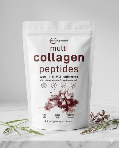 Bio-Complejo Multi Colágeno Premium (5 Tipos) con Ácido Hialurónico, Biotina y Vit C | 450g