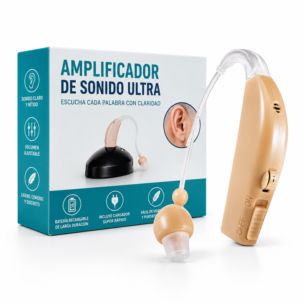 Dispositivo de Amplificación Auditiva Premium Ultra Sound JH-906 | Alta Fidelidad y Reducción de Ruido Activa